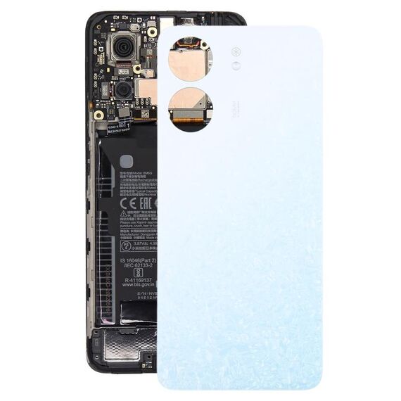Per Xiaomi Redmi 13C 4G Cover posteriore batteria originale (bianco)