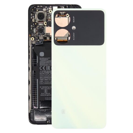 Per Xiaomi Poco M6 5G Cover posteriore batteria originale (verde)