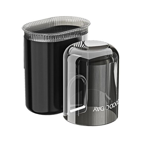 Porta spazzolino da denti con tazza di lavaggio, montaggio a parete, per casa, bagno, scaffale multifunzionale (nero trasparente)