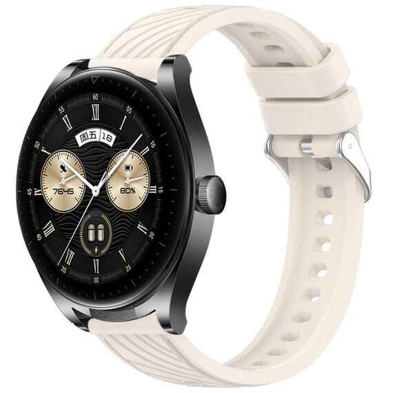 Per Huawei Watch Buds Stripe Texture 22mm Cinturino in silicone (Starlight)