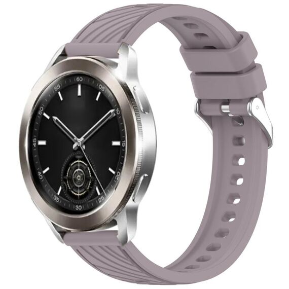 Per Xiaomi Watch S3 Stripe Texture 22mm Cinturino in silicone (Roland Purple)