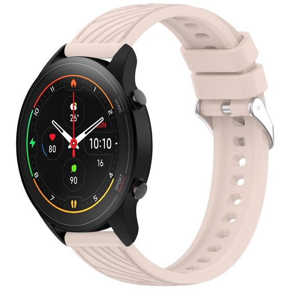 Per Xiaomi MI Watch S1 Pro Stripe Texture 22mm Cinturino in silicone (rosa)