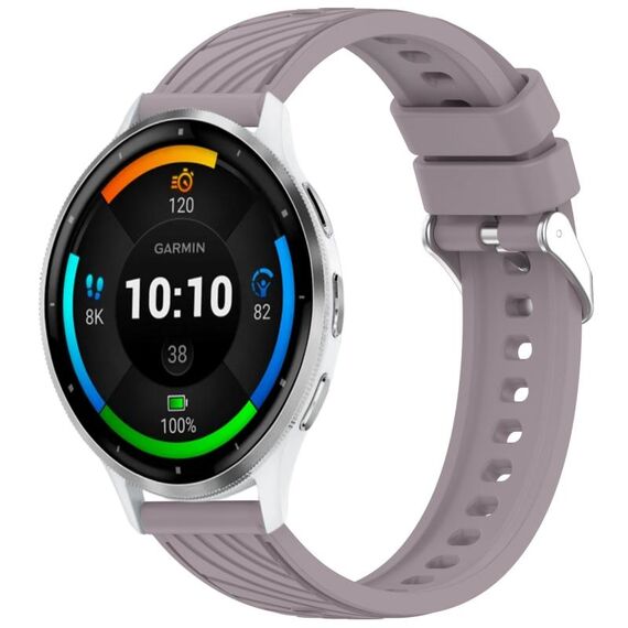 Per cinturino in silicone Garmin Venu 3 Stripe Texture 22mm (Roland Purple)