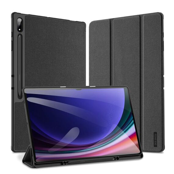 Per Samsung Galaxy Tab S10 Ultra DUX DUCIS Domo Series Custodia magnetica in pelle per tablet (nero)