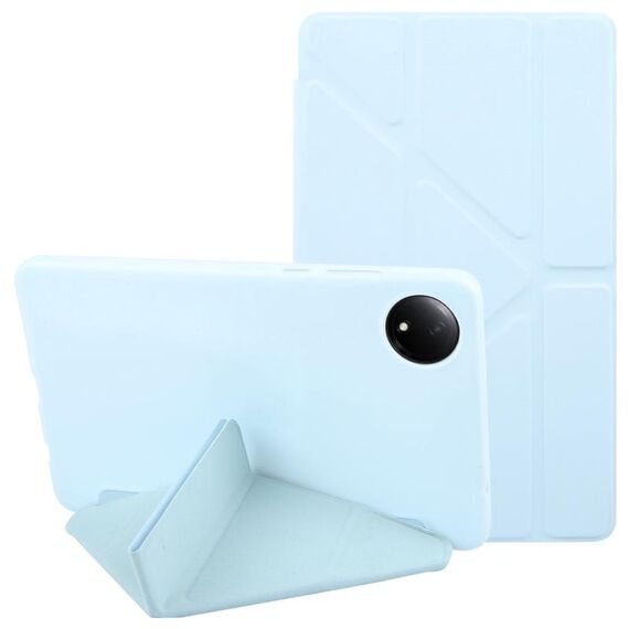 Per Xiaomi Redmi Pad SE 8.7 Custodia in silicone con deformazione in pelle per tablet (blu cielo)