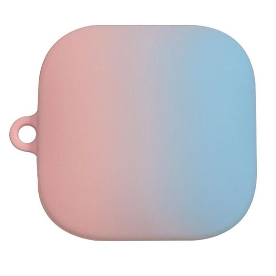 Per Redmi Buds 6 Active Edition Custodia protettiva per auricolari Bluetooth in PC rigido satinato sfumato (rosa blu)