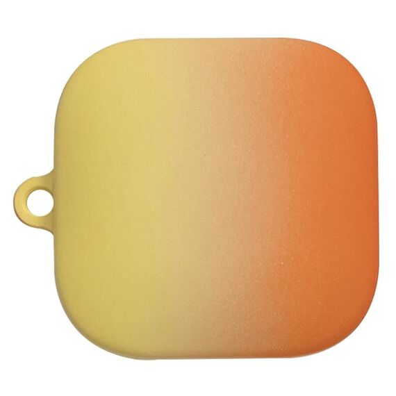 Per Redmi Buds 6 Active Edition Custodia protettiva per auricolari Bluetooth in PC rigido satinato sfumato (giallo arancione)