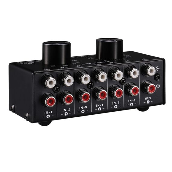 Selettore Audio 6 Ingressi 1 Uscita con Controllo Volume SYA005796 6922769240931