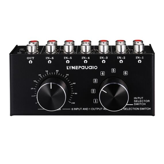 Selettore Audio 6 Ingressi 1 Uscita con Controllo Volume SYA005796 6922769240931