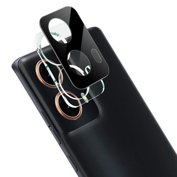 Per Motorola Moto G85 imak Pellicola per lente in vetro integrata ad alta definizione Versione nera