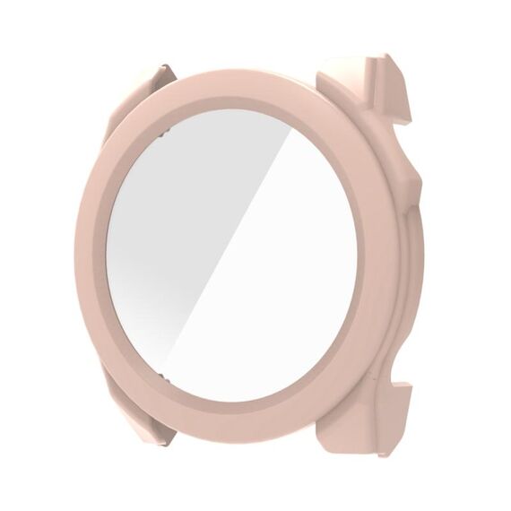 Per Garmin Fenix ​​8 AMOLED / 8 MIP 51mm Pellicola in vetro temperato Custodia protettiva per orologio PC integrata (rosa)