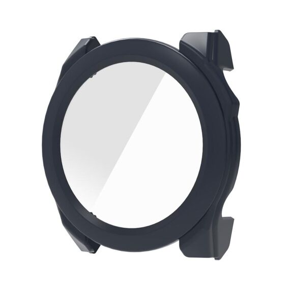 Per Garmin Fenix ​​8 AMOLED / 8 MIP 51mm Pellicola in vetro temperato Custodia protettiva per orologio PC integrata (blu notte)