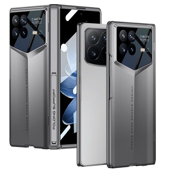 Per Xiaomi Mix Fold 4 GKK Custodia per telefono con copertura completa ultrasottile e lama magnetica integrata (grigio)