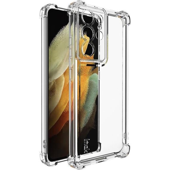 Per Samsung Galaxy S21 Ultra 5G IMAK UX-4 Series Custodia antiurto a quattro angoli per telefono (trasparente)