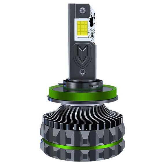 Faro per auto con faretto a LED a quattro tubi in rame da 150 W, lampadina: H11