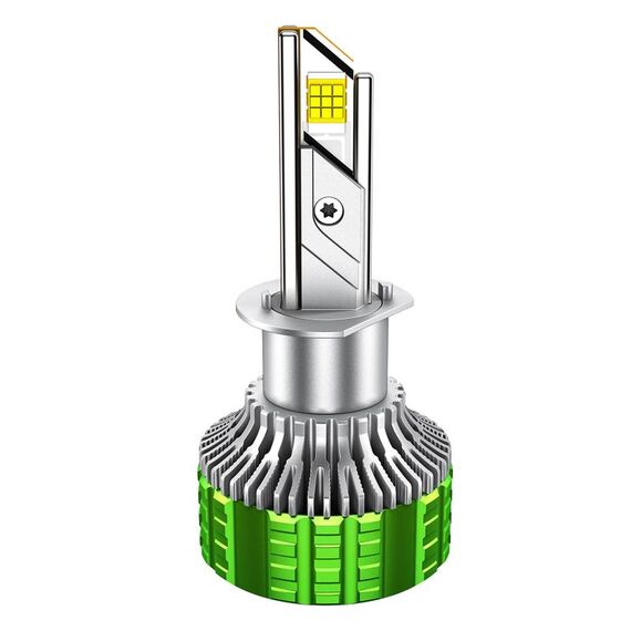 Faro per auto impermeabile in lega di alluminio con doppio tubo di rame a LED da 100 W, lampadina: H1