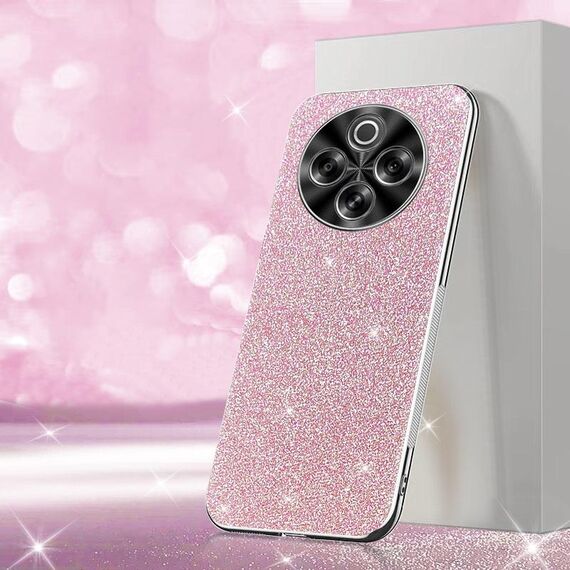 Per vivo Y300 Pro Custodia per telefono con polvere glitterata elettrolitica (rosa)