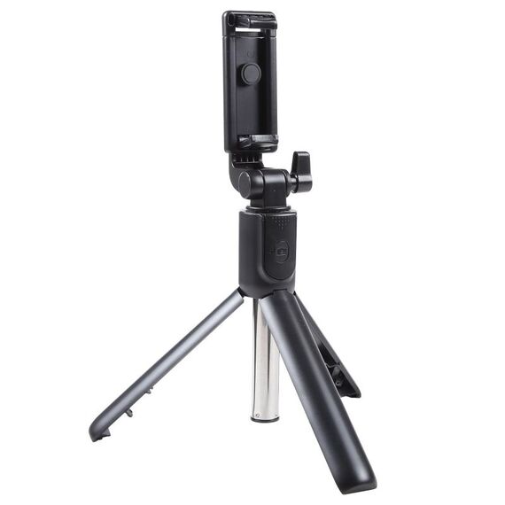Bastone per selfie con treppiede Bluetooth multifunzionale R1 (nero)