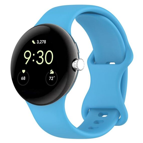 Per Google Pixel Watch 3 41mm Cinturino ufficiale in silicone (azzurro cielo)