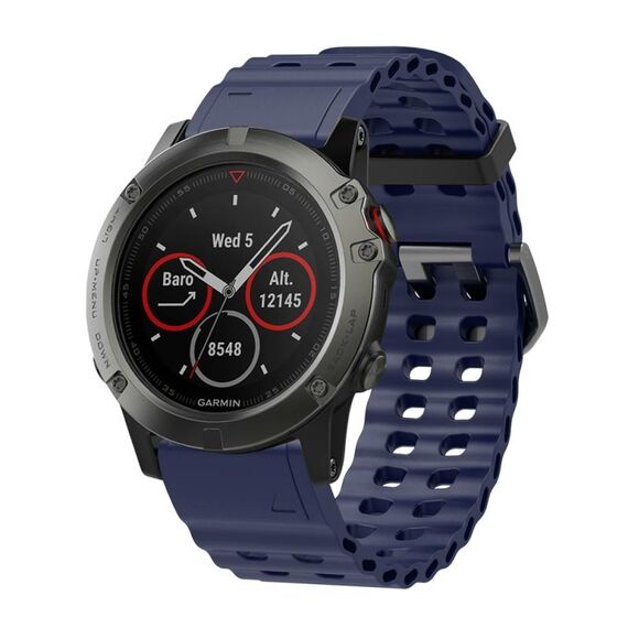 Cinturino per orologio in silicone a sgancio rapido Ocean da 26 mm (blu notte)