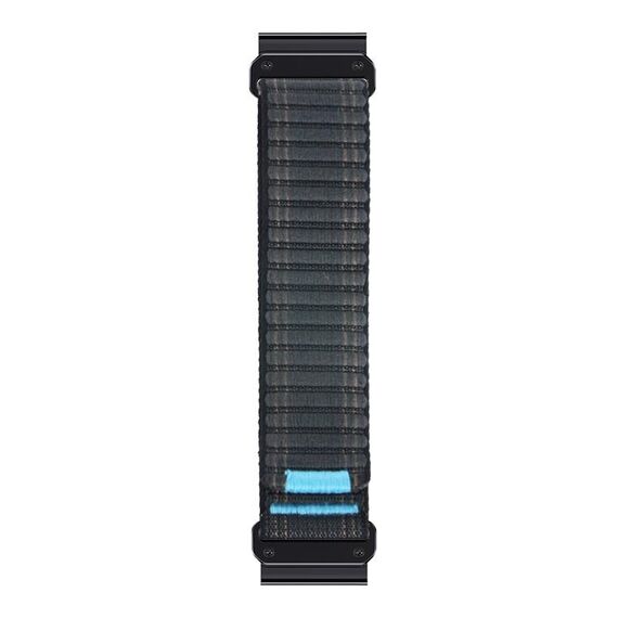 Cinturino per orologio con chiusura a strappo e sgancio rapido in nylon da 26 mm (blu)