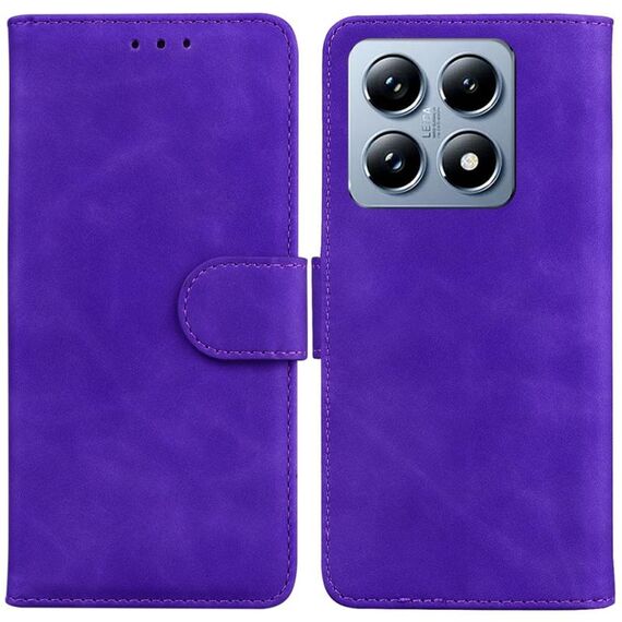 Per Xiaomi 14T Custodia in pelle Flip Skin Feel Pure Color (viola)