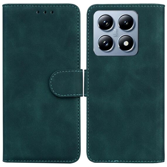 Per Xiaomi 14T Custodia in pelle Flip Skin Feel Pure Color (verde)