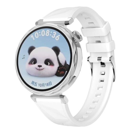Per Huawei Watch GT 5 41mm Cinturino ufficiale in silicone da 18mm (bianco)