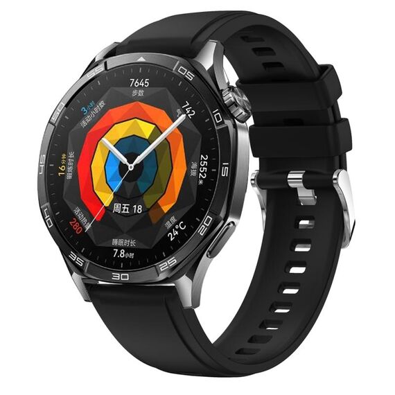 Per Huawei Watch GT 5 46mm Cinturino ufficiale in silicone da 22mm (nero)