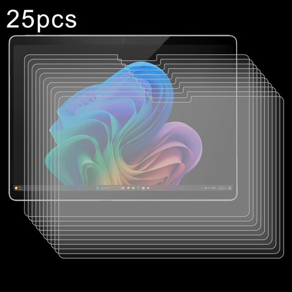 Per Microsoft Surface Pro 11 13 pollici 25 pezzi 9H 0,3 mm Pellicola in vetro temperato antideflagrante