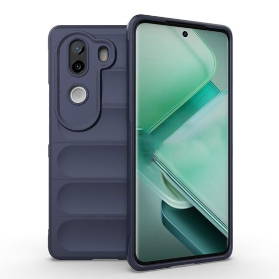 Per vivo iQOO Z9s 5G Magic Shield TPU + custodia in flanella per telefono (blu scuro)