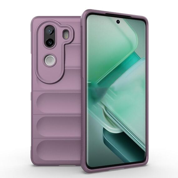 Per vivo iQOO Z9s 5G Magic Shield TPU + custodia in flanella per telefono (viola)