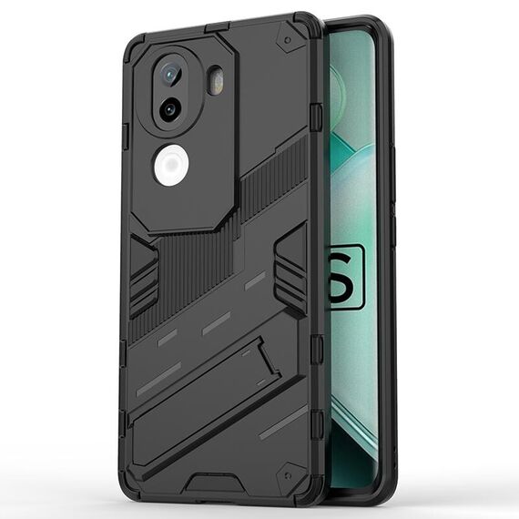 Per vivo iQOO Z9s 5G Global Punk Armor 2 in 1 PC + TPU Custodia per telefono con supporto (nero)