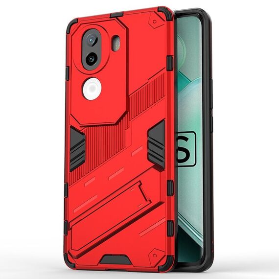 Per vivo iQOO Z9s 5G Global Punk Armor 2 in 1 PC + TPU Custodia per telefono con supporto (rosso)