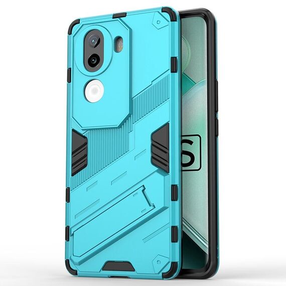 Per vivo iQOO Z9s 5G Global Punk Armor 2 in 1 PC + TPU Custodia per telefono con supporto (blu)