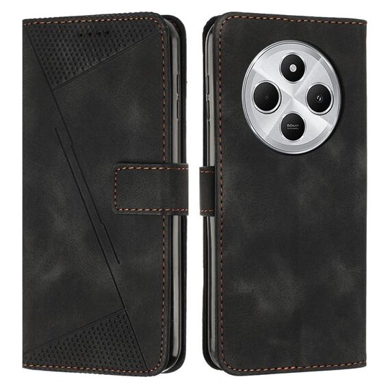 Per Redmi 14C 4G Dream Triangle Custodia in pelle per telefono (nero)