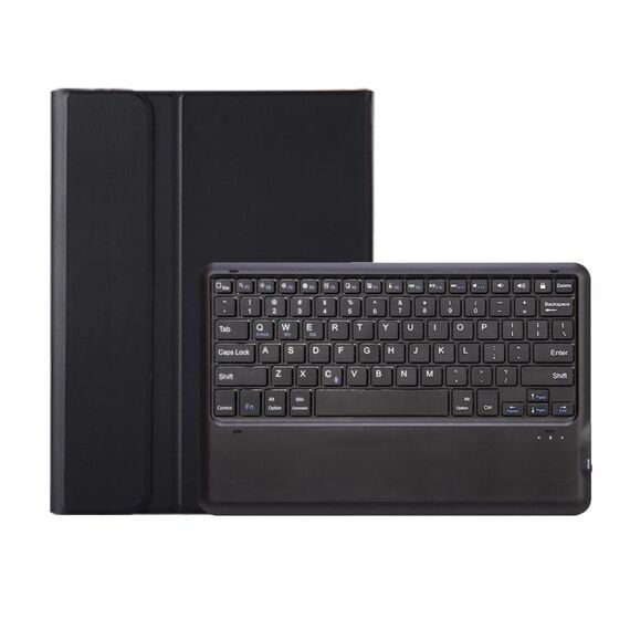 Per Huawei MatePad Pro 12.2 Custodia per tablet in pelle con tastiera Bluetooth staccabile ultrasottile (nera)
