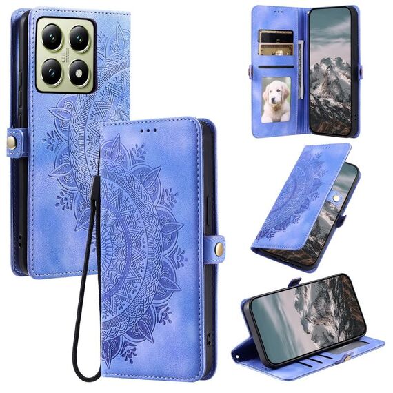 Per Xiaomi 14T Custodia in pelle goffrata Skin Feel Totem (viola)