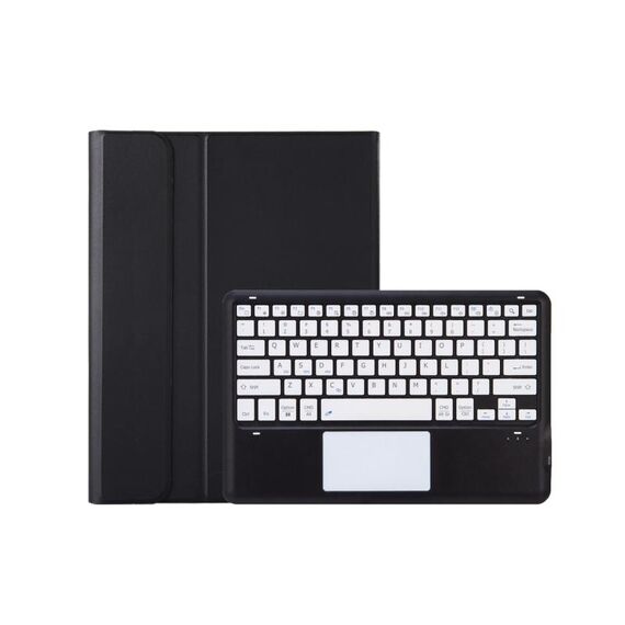 Per Huawei MatePad Pro 12.2 Custodia per tablet in pelle con tastiera Bluetooth staccabile ultrasottile con touchpad (nero bianco)