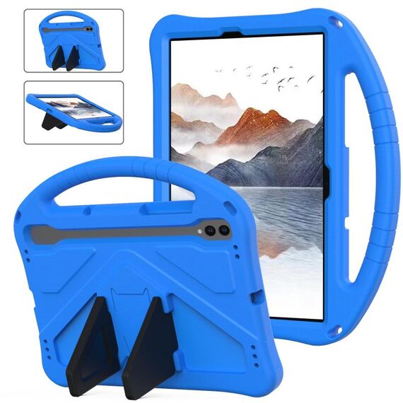 Per Samsung Galaxy Tab S10 Custodia antiurto per tablet EVA con supporto (blu)