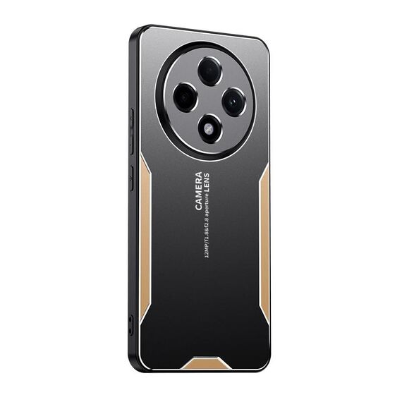 Per Xiaomi Redmi 14C Blade Series TPU Hybrid Metal Phone Case (Oro)