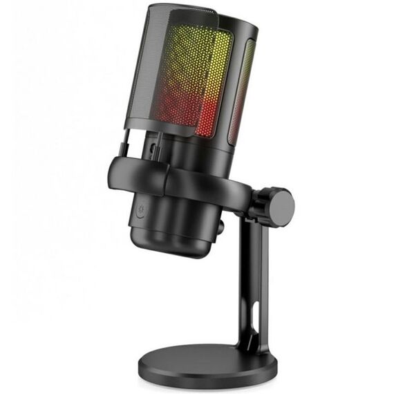 Microfono di registrazione desktop USB professionale ME6P con luce RGB