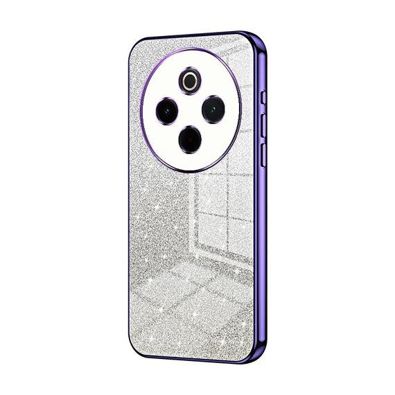 For vivo Y300 Pro Gradient Glitter Powder Electroplated Phone Case(Purple)