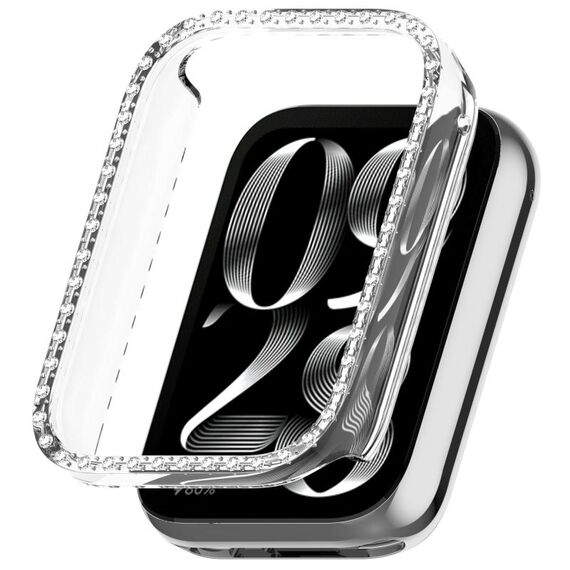 Per Xiaomi Mi Band 8 Pro Diamond PC Half Coverage Watch Custodia protettiva (colore trasparente)