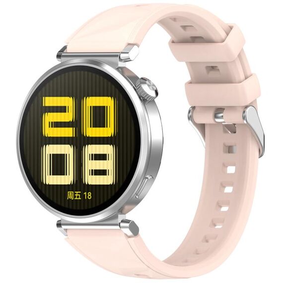 For Huawei Watch GT 5 Pro 42mm Quick Release Silicone Watch Band(Light Pink)