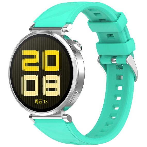 For Huawei Watch GT 5 Pro 42mm Quick Release Silicone Watch Band(Teal Green)