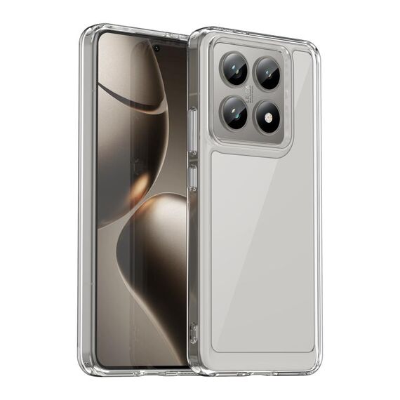For Xiaomi 14T Colorful Series Acrylic Hybrid TPU Phone Case(Transparent)