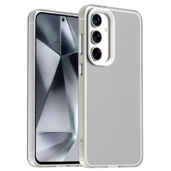 For Samsung Galaxy S24 5G Candy PC Hybrid TPU Shockproof Phone Case(White)