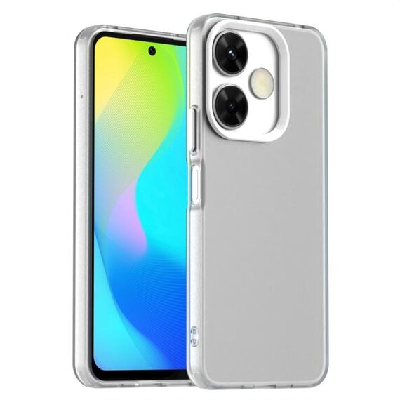Per Redmi 13 5G Candy PC Hybrid TPU Custodia antiurto per telefono (bianco)