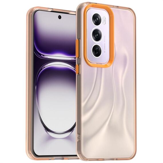 Per OPPO Reno12 Pro Global Candy PC Hybrid TPU Custodia antiurto per telefono (arancione)